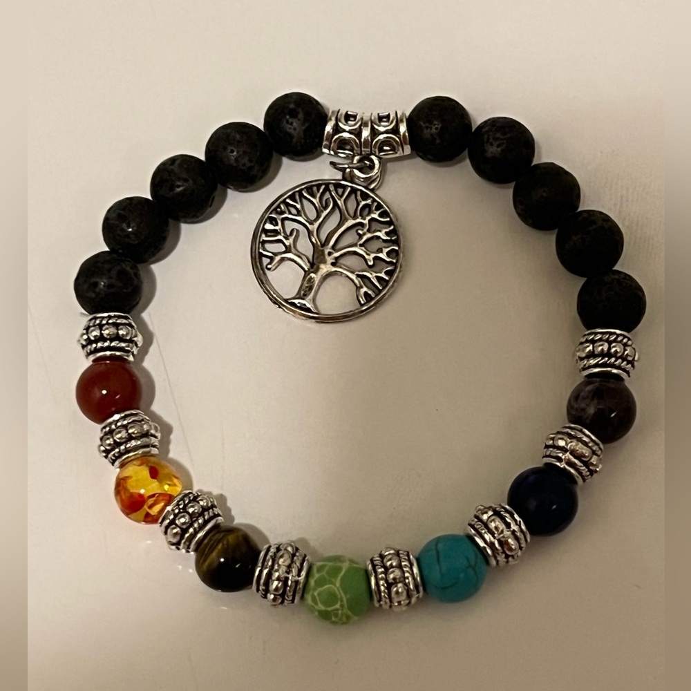 Hand made tree of life with Chakra stones